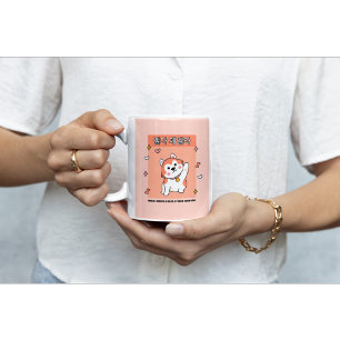 Caneca De Café Quando precisava de uma mão, encontrei o seu cão c