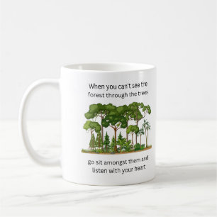Caneca De Café Quando você não consegue ver a floresta através da