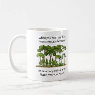 Caneca De Café Quando você não consegue ver a floresta através da