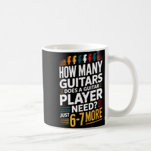Caneca De Café Quantas Guitarras Um Tocador de Guitarra Precisa_