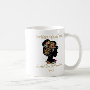 Caneca De Café Quantas Noites Lendo 67 Meme Divertido Seis Sete T