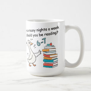 Caneca De Café Quantas Noites por Semana Você Deve Ler 6-7