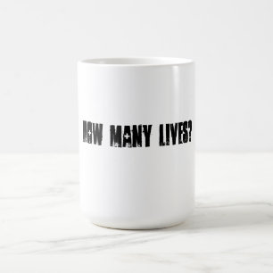 Caneca De Café Quantas vidas agridem (preto & o branco)