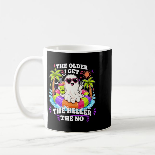 Caneca De Café Quanto mais velho eu fico, mais não fico Heller (Esquerda)