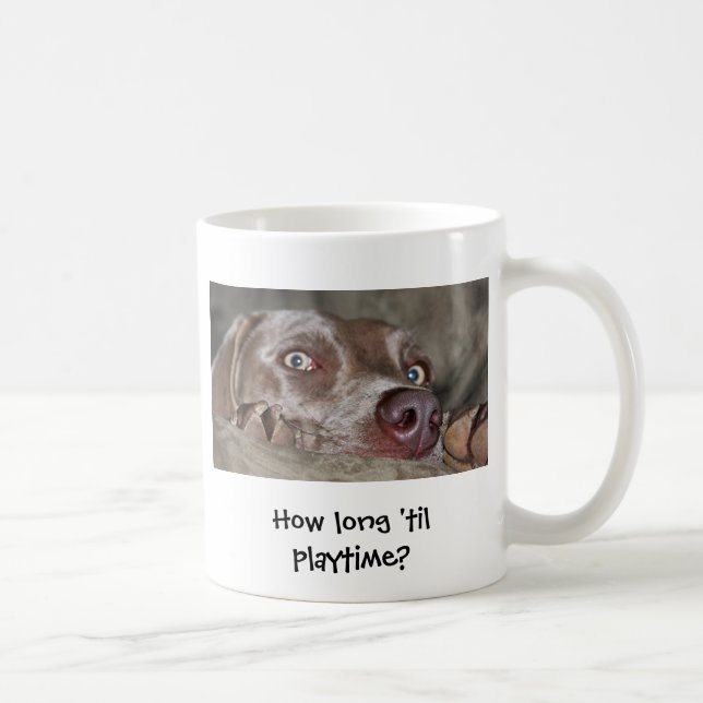 Caneca De Café Quanto tempo 'até o playtime? (Direita)