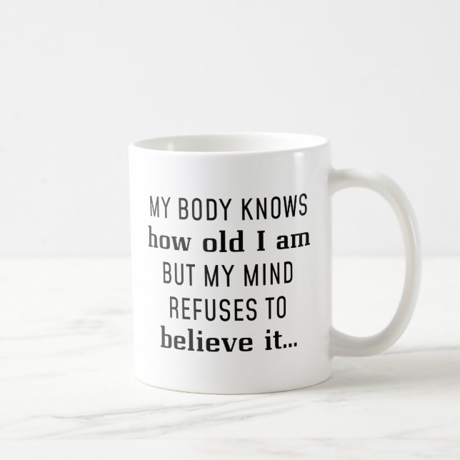 Caneca De Café Quão Velho Eu Sou (Direita)
