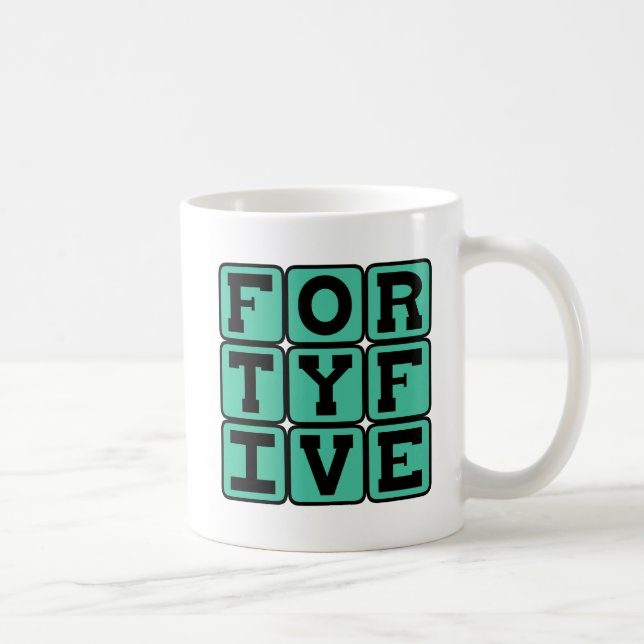Caneca De Café Quarenta e Cinco, Número 45 (Direita)