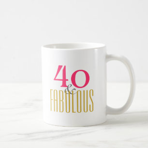 Caneca De Café Quarenta e Fabuloso