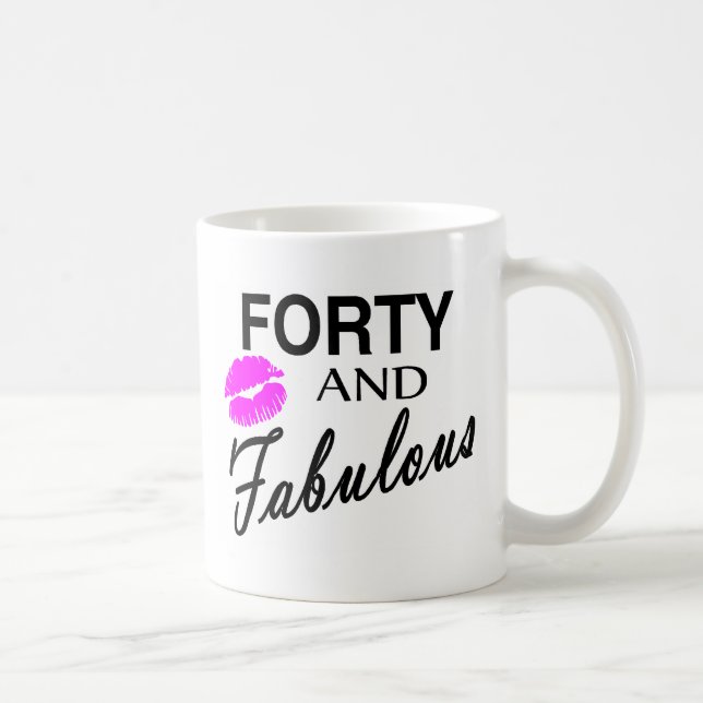 Caneca De Café Quarenta e fabuloso (Direita)