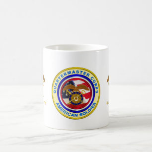 Caneca De Café Quartermaster do exército orgulhoso Corpo Veterano