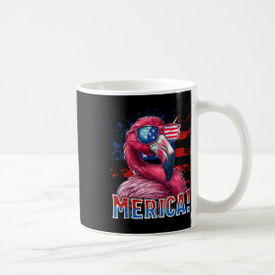 Caneca De Café Quarto De Julho Merica Flamingo American Flag Kids