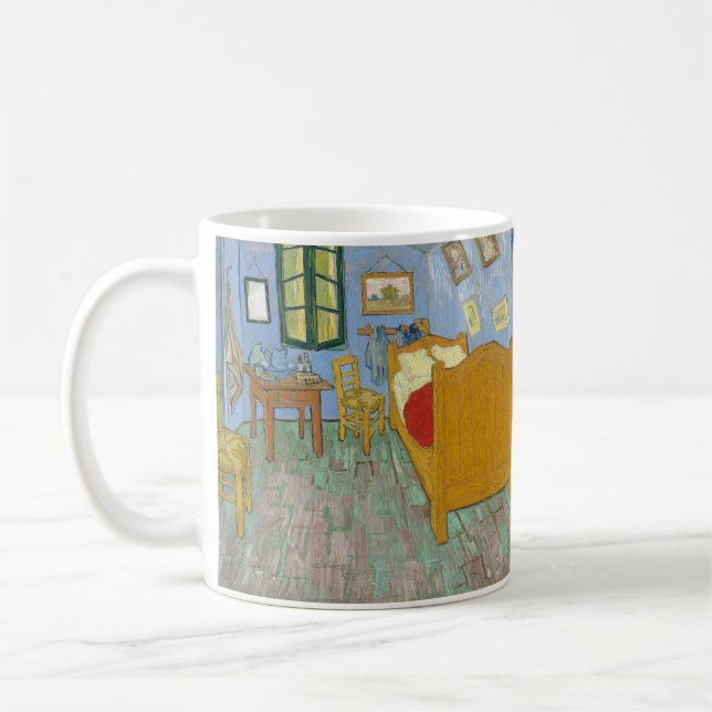 Caneca De Café Quarto de Van Gogh em Arles - Clássico Amarelo e A (Esquerda)