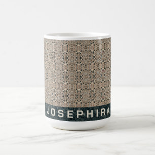 Caneca De Café Quartzo Natural Abstrato Vintage Personalizado
