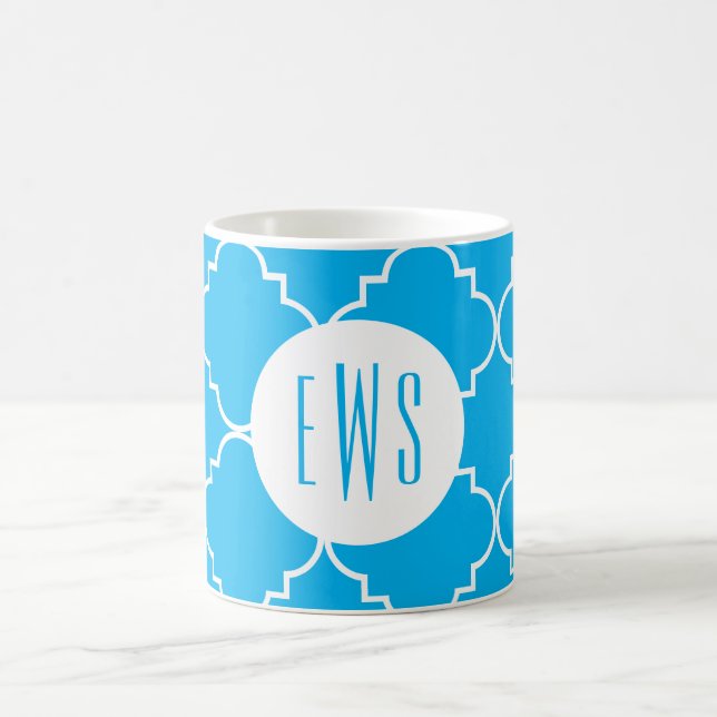 Caneca De Café Quatrefoil Quic Monograma (Centro)