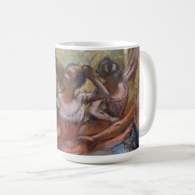 Caneca De Café Quatro Dançarinos Balés em Palco em Degas (Frente Esquerda)