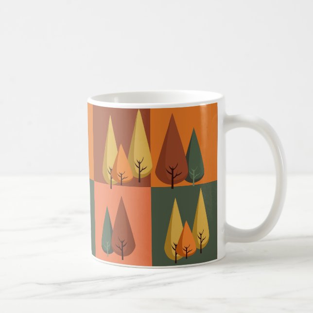 Caneca De Café Quatro Estações de Queda (Direita)
