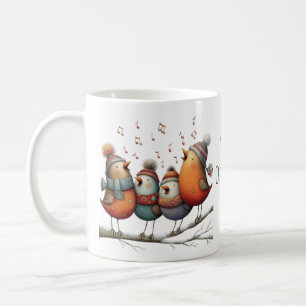 Caneca De Café Quatro Pássaros Chamando Caprichosos 12 Dias De Na