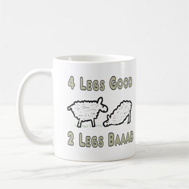 Caneca De Café Quatro Pernas, Belo Brinde. (Esquerda)