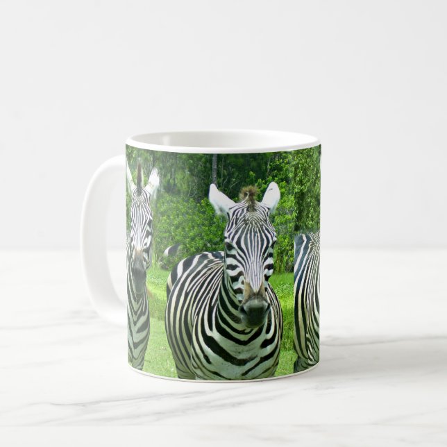 Caneca De Café Quatro Zebras à Luz do Prado (Frente Esquerda)