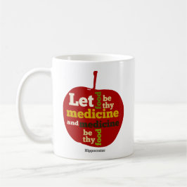 Caneca De Café Que a Comida seja a tua MAÇÃ de Medicina