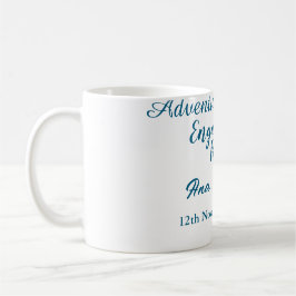 Caneca De Café que a festa de noivado comece a aventura nome da