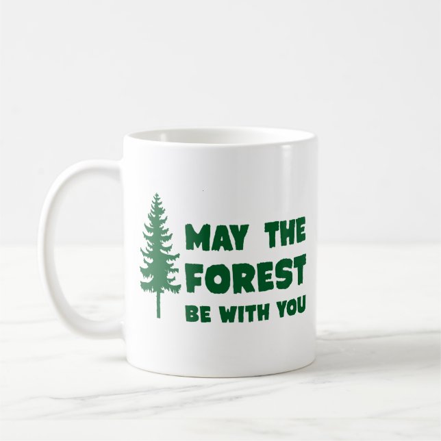 Caneca De Café Que a Floresta Esteja Com Você (Esquerda)