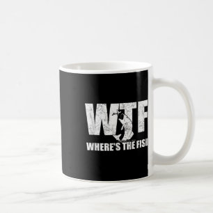 Caneca De Café Que diabos Onde está o peixe Presentes engraçados 