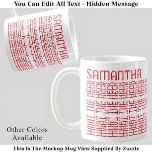 Caneca De Café Que diapositivo de mensagem 153RW editável