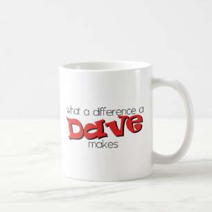 Caneca De Café Que diferença um Dave faz.
