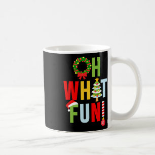 Caneca De Café Que Diversão O Natal Com Grinalda E Árvore