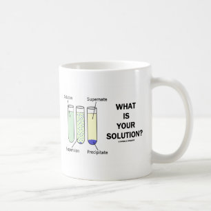 Caneca De Café Que é sua solução? (Humor da química)
