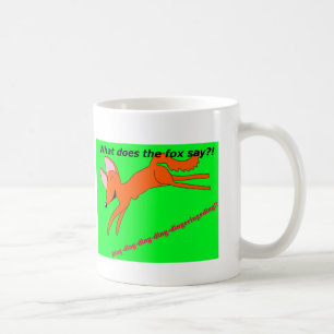 Caneca De Café Que faz a raposa diz?