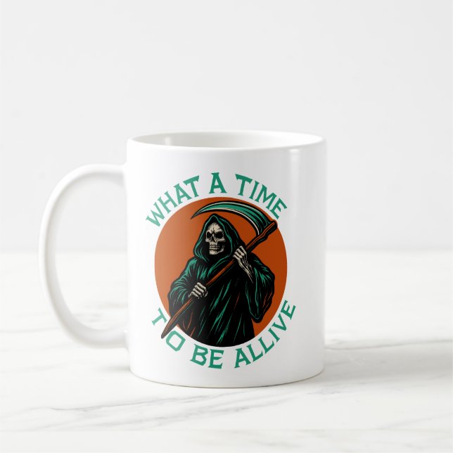 Caneca De Café Que hora para estar vivo (Esquerda)