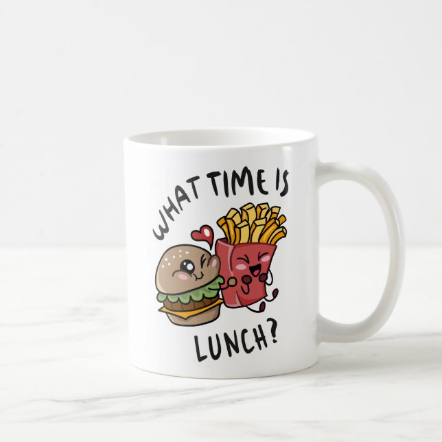 Caneca De Café Que horas é o almoço (Direita)