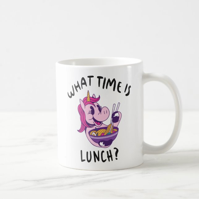 Caneca De Café Que horas é o almoço (Direita)