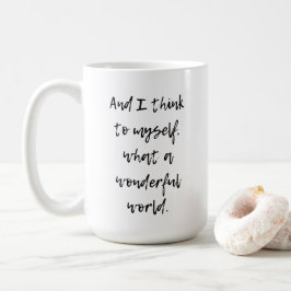 Caneca De Café Que mundo maravilhoso