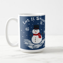 Caneca De Café Que Neve, Neve, PERSONALIZE O Cacau