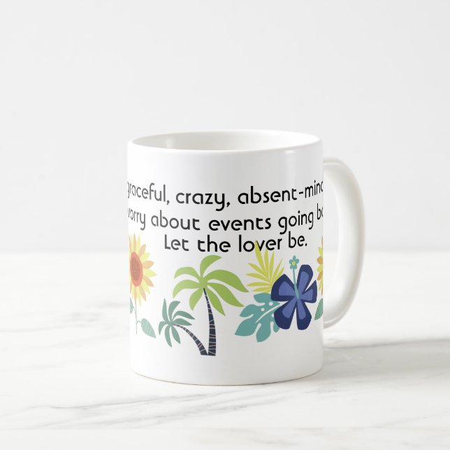 Caneca De Café Que o Pão Seja Louco - Citação Romântica do Amor (Frente Esquerda)