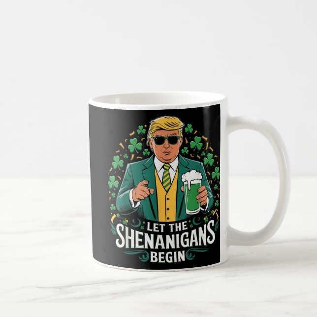 Caneca De Café Que Os Shenanigans Comecem A Engraçada Trump St Pa (Direita)