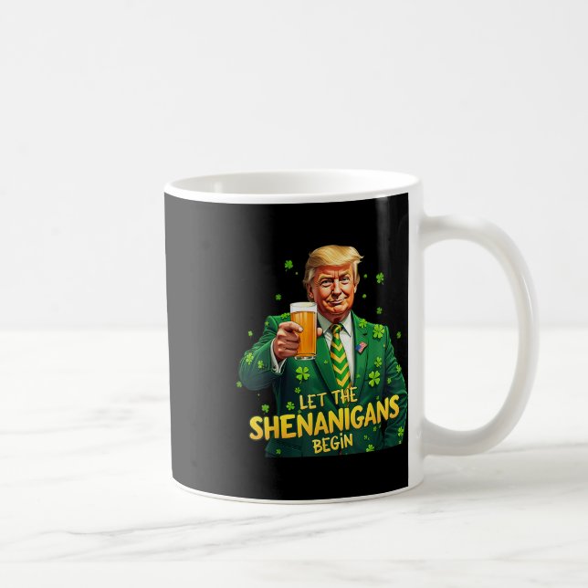 Caneca De Café Que Os Shenanigans Comecem A Rua Engraçada Patrick (Direita)