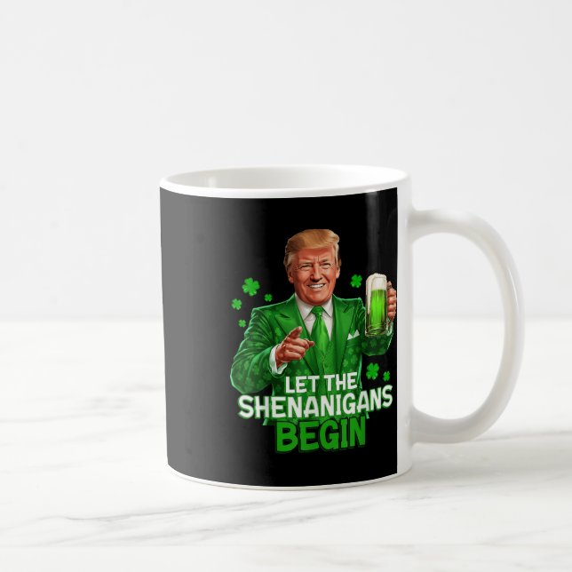 Caneca De Café Que Os Shenanigans Comecem Ruas Engraçadas. (Direita)