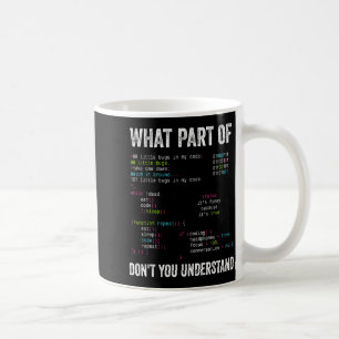 Caneca De Café Que Parte De Você Não Entende Ciência Da Computaçã