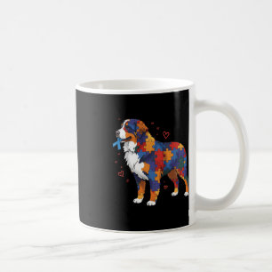 Caneca De Café Quebra-cabeça Bernês Conscientização sobre Autismo