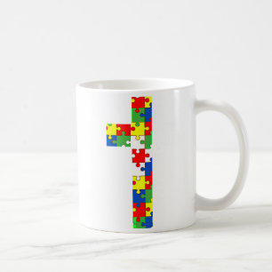 Caneca De Café Quebra-cabeça da Cruz de Jesus Conscientização do