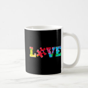 Caneca De Café QUEBRA-CABEÇA de AMOR Coração Coração Autismo Adve