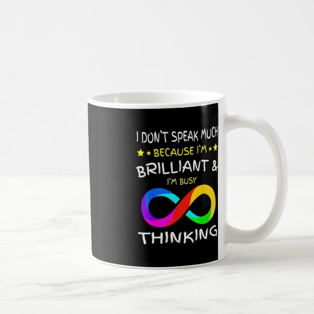 Caneca De Café Quebra-cabeça de Consciência Autismo Piece Rainbow (Direita)