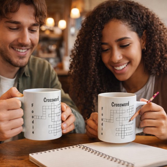 Caneca De Café Quebra-cabeça de palavras cruzadas para amantes de (Criador carregado)
