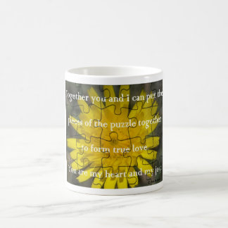 Caneca De Café Quebra-cabeça do amor