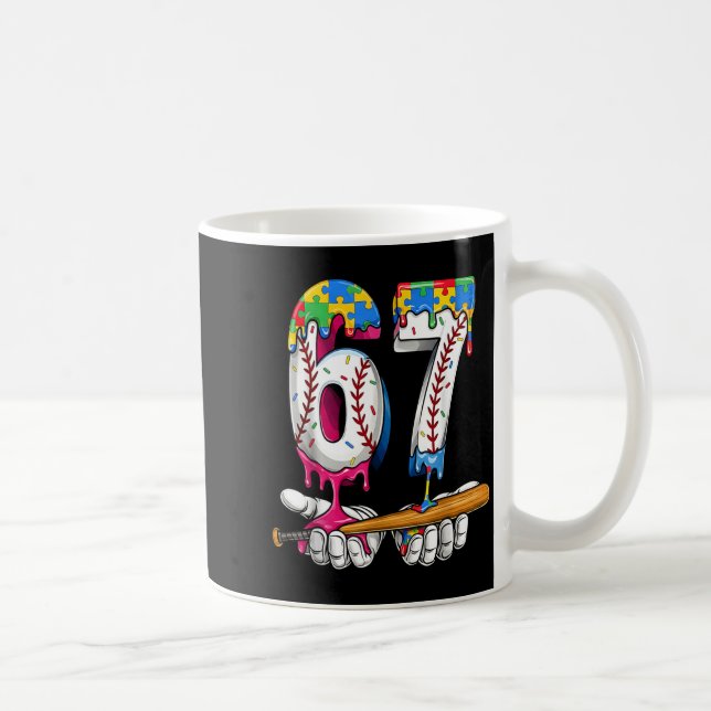 Caneca De Café Quebra-cabeça do Menino de Beisebol Sorvete Derret (Direita)