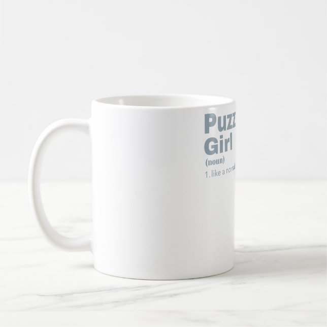 Caneca De Café Quebra-cabeça Girl - Quebra-cabeça (Esquerda)